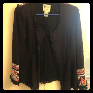 Unique billabong embroidered jacket